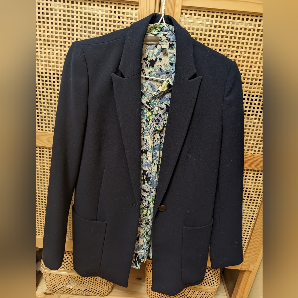 Mango blazer navy blue